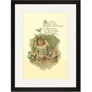   /Matted Print 17x23, Mistress Mary Quite Contrary