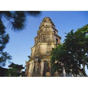  Thien Mu Pagoda, 21M Octagonal Tower of the Pagoda by the 