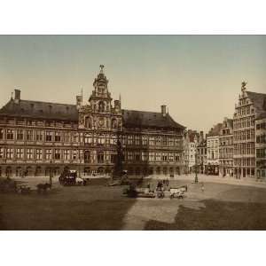   Grande Place with town hall Antwerp Belgium 24 X 18 