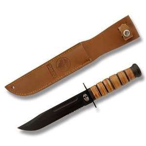  Mossberg® Military   style Stacked Leather Knife Sports 