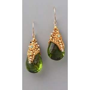  Miguel Ases Peridot Quartz Crystal Earring Jewelry