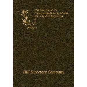 Hill Directory Co.s (Incorporated) Rocky Mount, N.C. city directory 