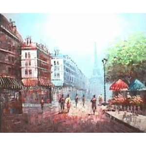  Fine Oil Painting, Paris Street SP04 12x16