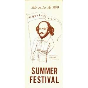  Join Us for the 1979 Shakespeare 70 Summer Festival 