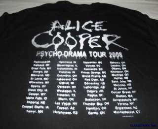ALICE COOPER Psycho Drama Tour 08 NEW T SHIRT XL  
