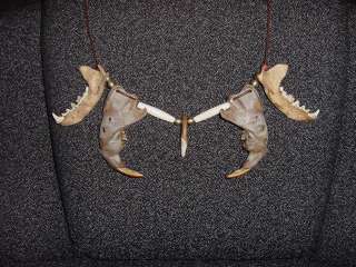 Alien  Predator necklace  animal Skull  costume  prop  Teeth 