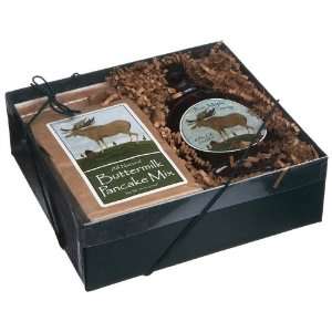 Brown Family Farm Moose Artwork Gift Box, 8 Ounce Pure Maple Syrup 