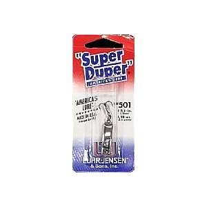   Fishing Tackle Super Duper 1 1/8 inch Nickel Red Head 