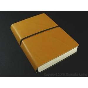  Ciak Small Lined Journal with Ivory Paper, Caramel Brown 