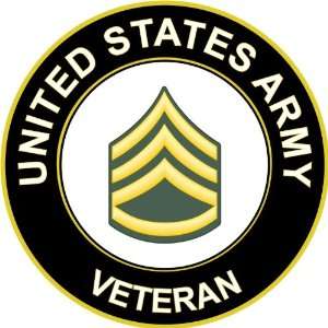  5.5 US Army Staff Sergeant Veteran Decal Sticker 