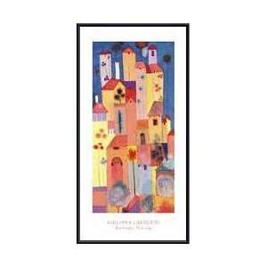   Rooftops, Tuscany   Artist Giuliana Lazzerini  Poster Size 27 X 19