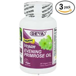   Nutrition Vegan Evening Primrose Oil   90 Vegetarian Capsules, 3 Pack