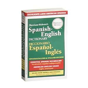  MER916   Spanish English Dictionary, Paperback, 4 3/16x6 7 