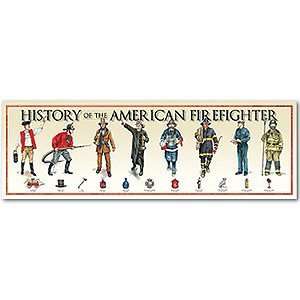  History of American Firefighter Poster