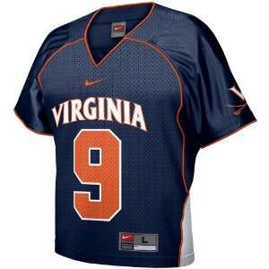  Nike Virginia Cavaliers #9 Navy Blue Replica Lacrosse 