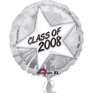  18 Class of 2008 Silver Mylar Balloon