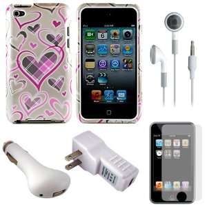  Design Protective Rubberized 2 Piece Crystal Case Cover for Apple 