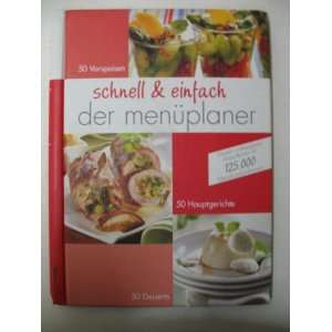   Einfach Der Menüplaner (9783625115502) Köln Naumann & Göbel Books