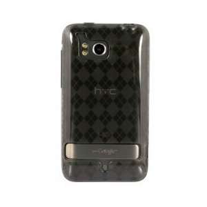  Smoke Color TPU Case with Argyle Pattern for HTC 