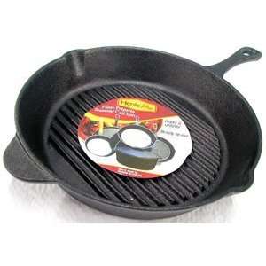  HenlePro Cast Iron Grill Pan   Round