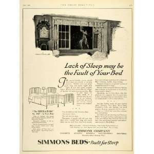 1920 Ad Sheraton No. 1967 Twin Simmons Beds Metal Furniture Designs 
