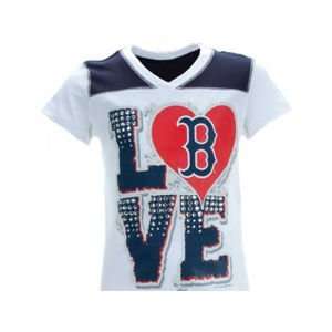  Boston Red Sox 5th and Ocean MLB Girls Baby Jersey Vneck 