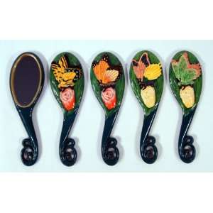 Wholesale Pack Handpainted Assorted Butterfly Insect Handheld Mirror 