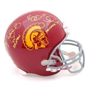 Reggie Bush and Matt Leinart Autographed Helmet  Details USC Trojans 