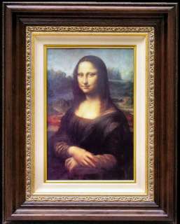 Portrait of Mona Lisa FRAMED 18x12 Leonardo da Vinci Canvas 