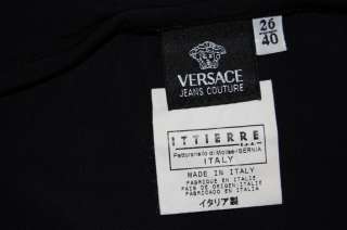VERSACE JEANS COUTURE Black Summer Dress with Red Heart & Logo/Straps 