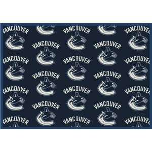  NHL Team Repeat Rug   Vancouver Canucks
