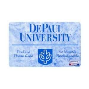   Phone Card 50m DePaul University Rechargeable Prepaid Phone Card
