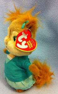   JEANETTE & ELEANOR Chipettes Alvin and the Chipmunks Ty Beanie Babies