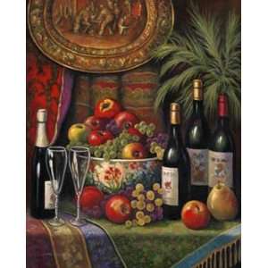  John Zaccheo   Wine and Floral Still Life