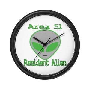  Area 51 Resident Alien Funny Wall Clock by 