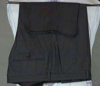 NEW HUGO BOSS Amaro/Heise Black Wool 44R 44 Suit Flat Front  