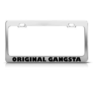  Original Gangsta Gangster Humor Funny Metal License Plate 