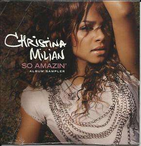 CHRISTINA MILIAN So Amazin PROMO DJ SAMPLER CD Snippets  