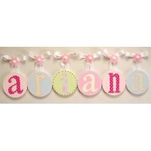  Arianas Hand Painted Round Wall Letters