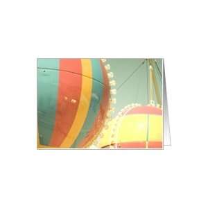  Happy Birthday ~ Fair Carnival Balloon Ride Card Health 