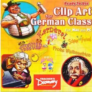  READY TO USE CLIP ART FOR German CLASS CD ROM Everything 