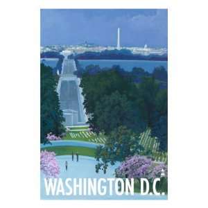  Washington DC, Arlington National Cemetery Giclee Poster 