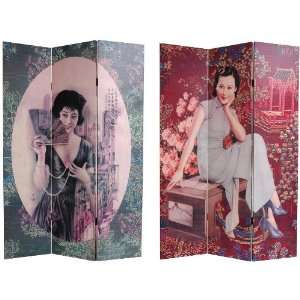  6 ft. Tall Double Sided Shanghai Ladies Canvas Room 