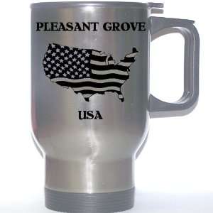  US Flag   Pleasant Grove, Utah (UT) Stainless Steel Mug 