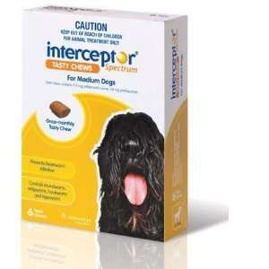  Interceptor Spec. Medium Dogs Chews 6pk