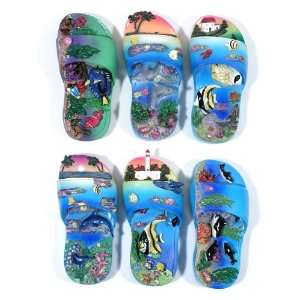   Dolphin Whale Sandal Refrigerator Magnet (Set Of 12)
