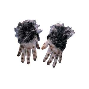  Grey Hairy Monster Hands Halloween Accessory (B281) Toys 