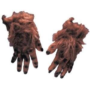  Brown Hairy Monster Hands Halloween Costume Accessory 