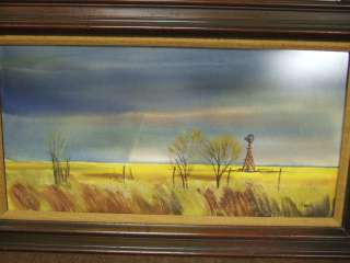 Kansas Listed Artist J R HAMIL Landscape Painting NICE  