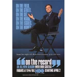  On the Record with Bob Costas (2001) 27 x 40 TV Poster 